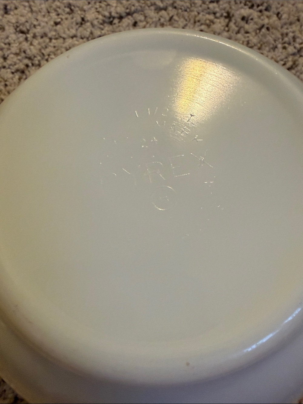 Vintage Pyrex Snowflake Blue Garland nesting mixing bowl set - Picture 3 of 9